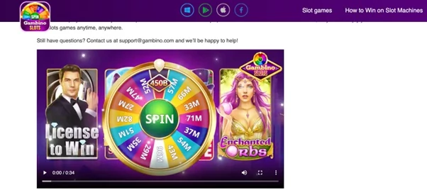 Gambino Slots website