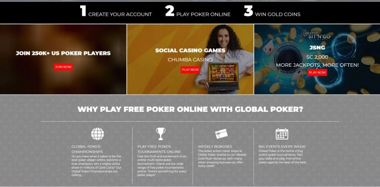 Global Poker website