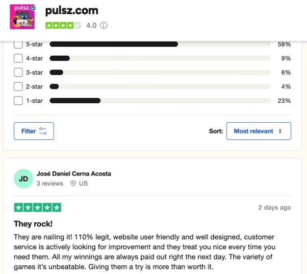 Pulsz review