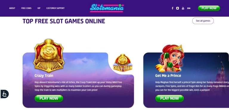 Slotomania games