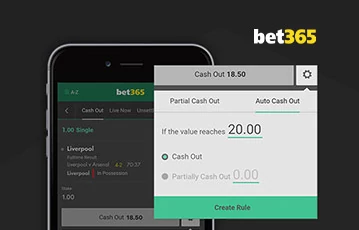 Bet365 sport cash out US