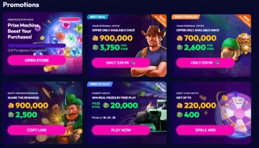 funrize bonuses promotions