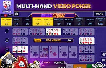 Hard Rock Blackjack Casino Video Poker US