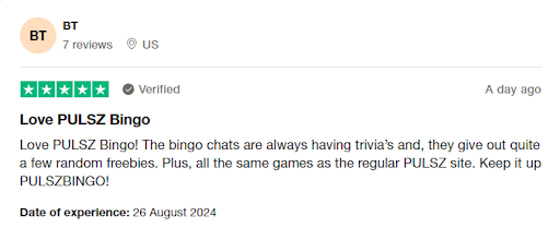 pulsz bingo customer review