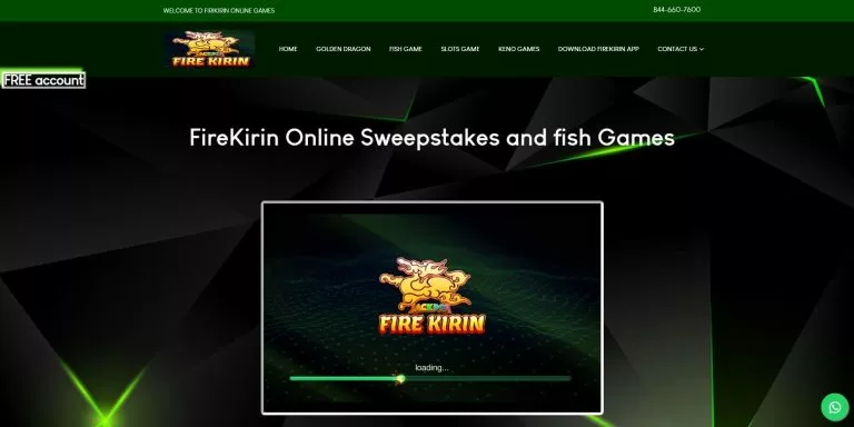 Fire Kirin Casino homepage