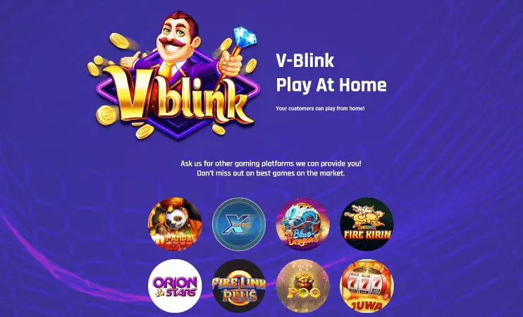 VBlink casino homepage