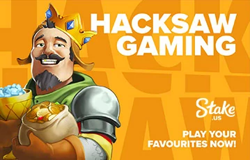 Hacksaw Gaming Promotion, Soldier wearing crown and holding bags of coins and precious stones