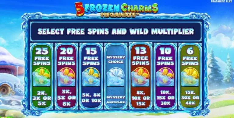 5 frozen charms megaways free spins