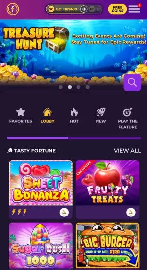 Fortune Coins - Lobby and Games