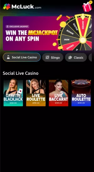 mcluck live social casino games