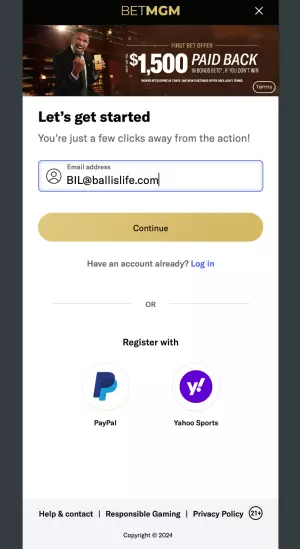 BetMGM - Sign Up - Mail