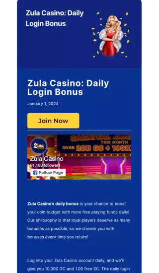 zula casino daily login bonus 1