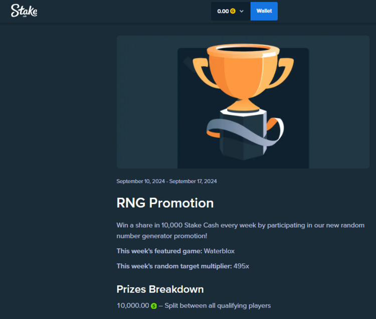 RNG promotion stake.us